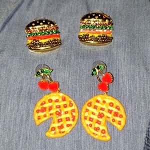 Burgers and Cherry Pie Earrings